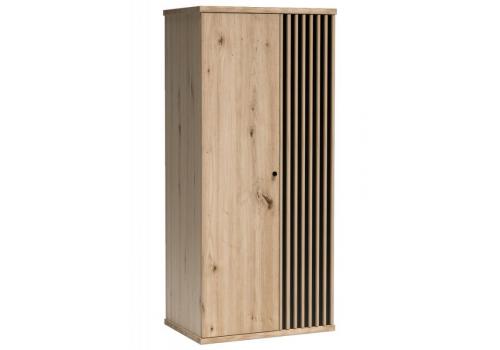Šatní skříň 2D BARBUS dub artisan/černá