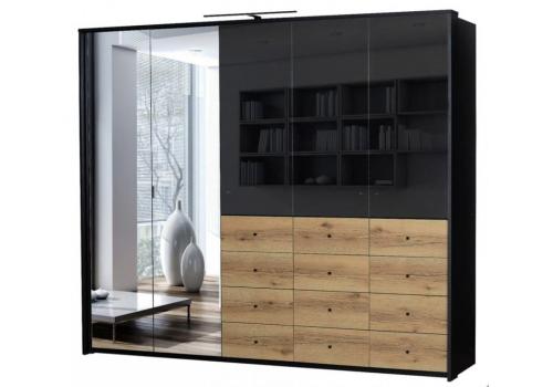 <h3 class=ctjt>Šatní skříň SALTA 255 černá/černý lesk/dub artisan</h3><img src=/skrin-skrinka-loznice-predsin_pfoto-small-qaXtc-2009062627.jpg> Šatní skříň SALTA 255 černá/černý lesk/dub artisan