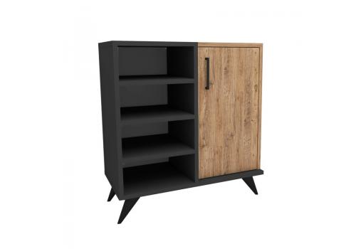 PELLA skříňka na boty, borovice Atlantic / antracit