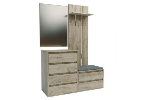 Předsíňová stěna HILDA dub craft šedý