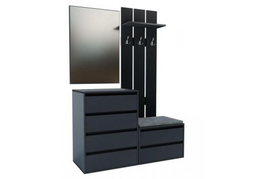 Předsíňová stěna HILDA šedý grafit