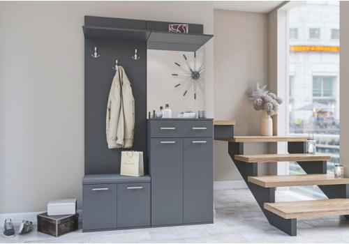 ARMADI II předsíňová stěna grafit šedý