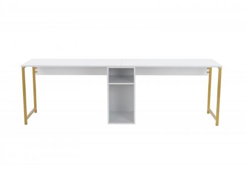 <h3 class=ctjt>Twin Study Desk dvojitý psací stůl, bílá / zlatá</h3><img src=/stul-psaci-stul-kancelarsky-stul-stul-pod-pocitac-pc-stul-jidelni-stul-detsky-pokoj-kancelar_pfoto-small-5JsI8-2009072260.jpg> Twin Study Desk dvojitý psací stůl, bílá / zlatá