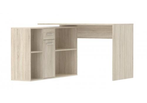 CARROL rohový psací stůl, dub Sonoma