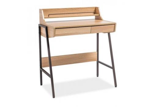 Pracovní stůl BR dub/černá mat