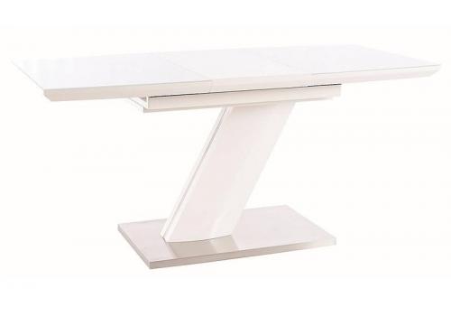 Jídelní stůl rozkládací TORONTO 120x80 bílá mat