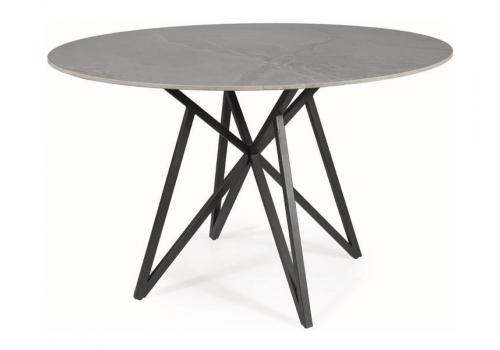 MURANO kulatý jídelní stůl, šedá/černá