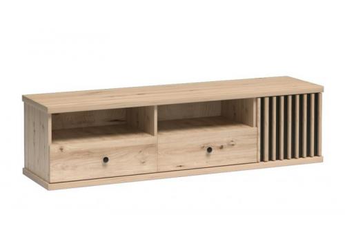 Televizní stolek 1D2S BARBUS dub artisan/černá