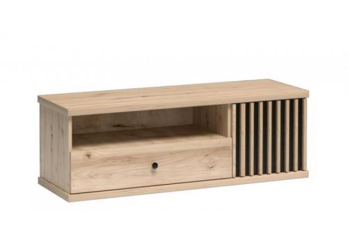 Televizní stolek 1D1S BARBUS dub artisan/černá
