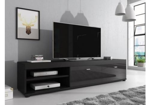 Televizní stolek NOVEL černá/černý lesk