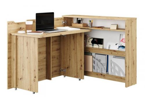 Rozkládací psací stůl levý REBECCA dub artisan