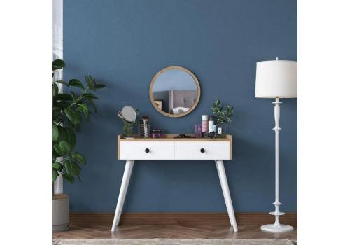 <h3 class=ctjt>Toaletní stolek se zrcadlem BRORA dub/bílá</h3><img src=/stul-psaci-stul-kancelarsky-stul-stul-pod-pocitac-pc-stul-jidelni-stul-loznice-predsin_pfoto-small-mxSwD-2009064946.jpg> Toaletní stolek se zrcadlem BRORA dub/bílá