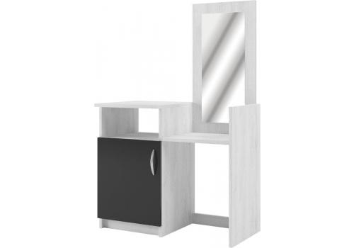ESSEX toaletní stolek se zrcadlem, antracit/light artwood