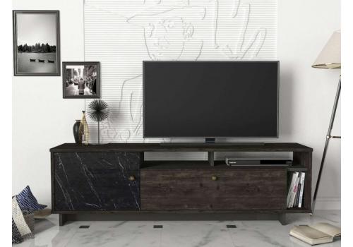 INAGI luxusní TV stolek, rehab/černý mramor