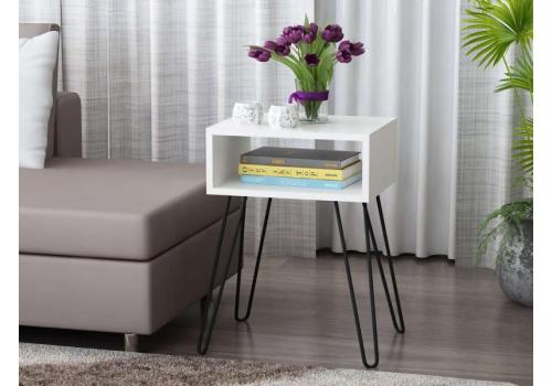 BROOKLIN příruční stolek, bílá