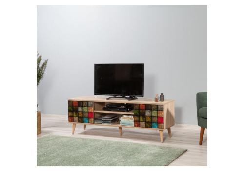 ZANGARI TV stolek na nožičkách, dub Sonoma