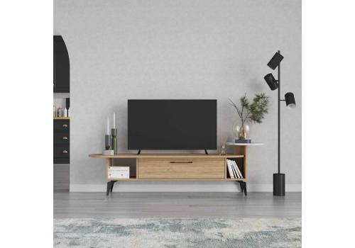 ARIADNA, TV stolek, dub / bílý Carrara