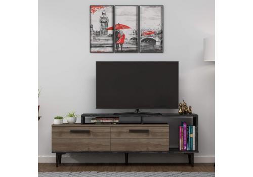 CANDLE TV stolek na nožičkách, ořech