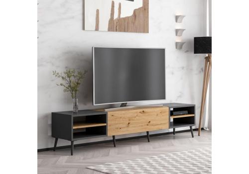VELOS TV stolek na nožičkách, dub Artisan / antracit