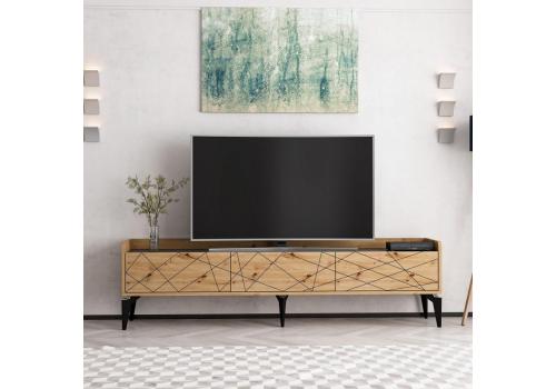 VARDA TV stolek na nožičkách, dub Artisan / antracit
