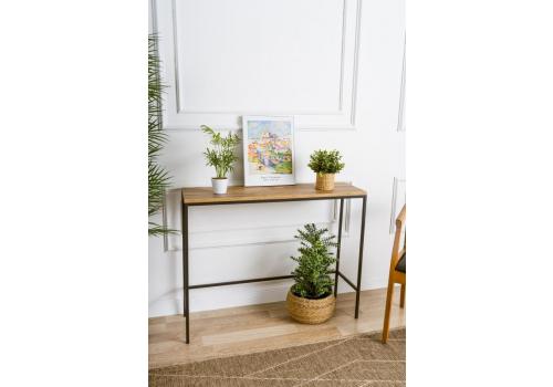 Canvas konzolový stolek, černá