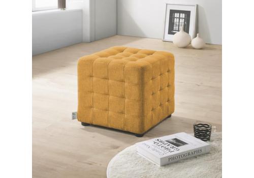 Taburet CUBIX II žlutá látka