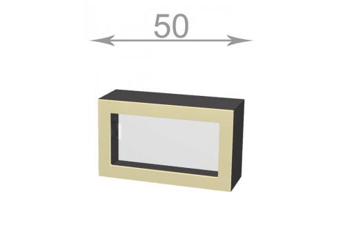 Capri W5046G, kuchyňská vysoká výklopná vitrína š.50, korpus dub Sonoma, dvířka grafit