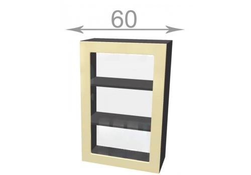 Capri W60921G, kuchyňská vysoká vitrína š.60, korpus dub Sonoma, dvířka grafit