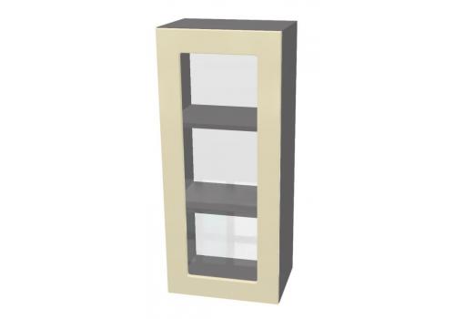 horní vysoká vitrína š.40, v.92, Modena W4092G, grafit/jasan