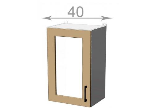 horní vitrína š.40, v.72, Premiere W4072G, bílá/řezaný grafit