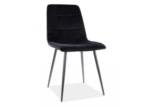 Jídelní čalouněná židle MAJA VELVET černá/černá